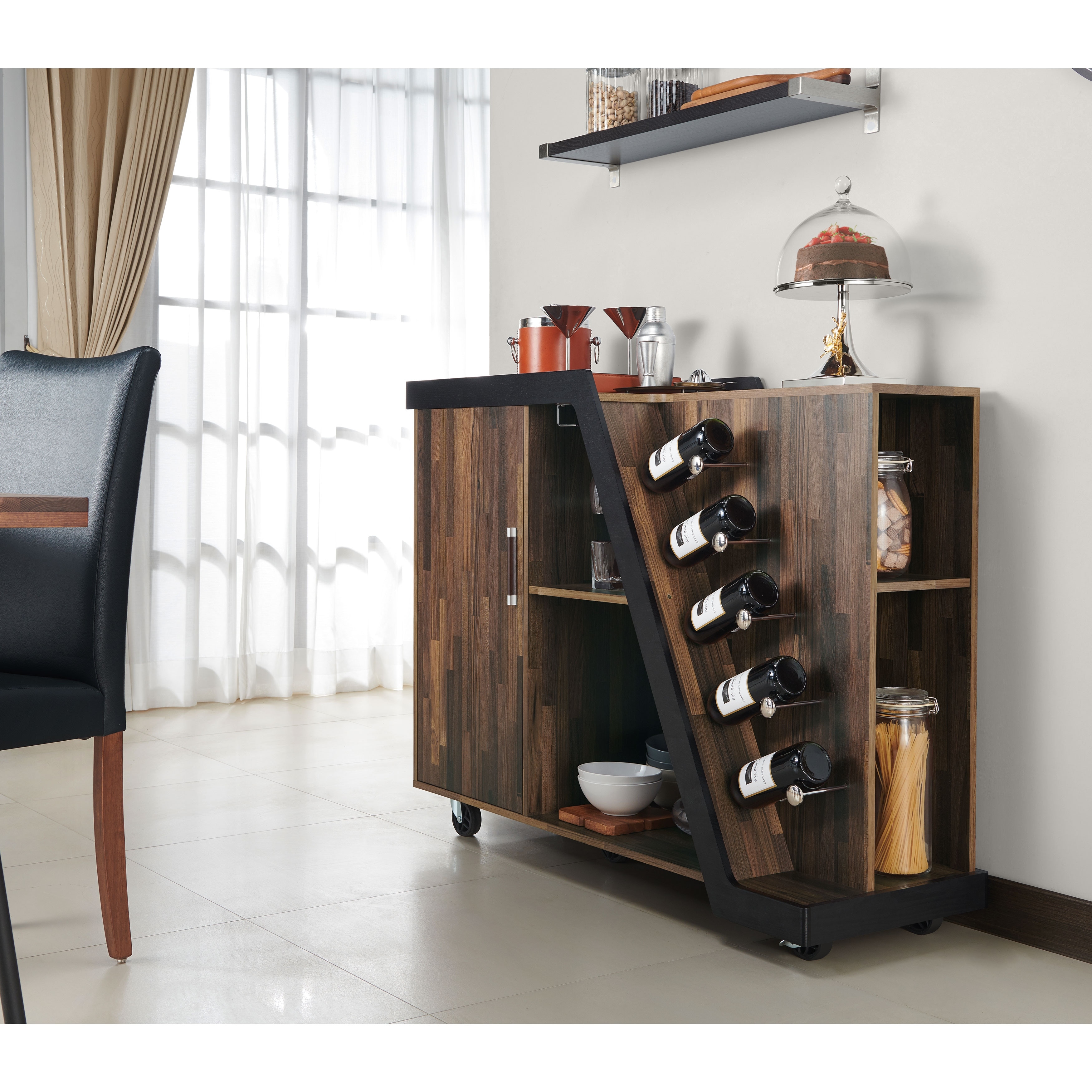 Mobile wine 2025 rack