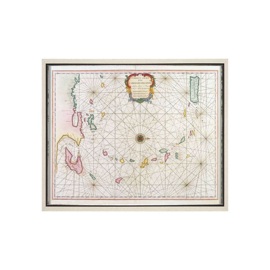 The Caribbean Islands, 1715-1750 Framed Art Print