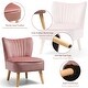 preview thumbnail 35 of 37, Costway Armless Accent Chair Modern Velvet Leisure Chair Single