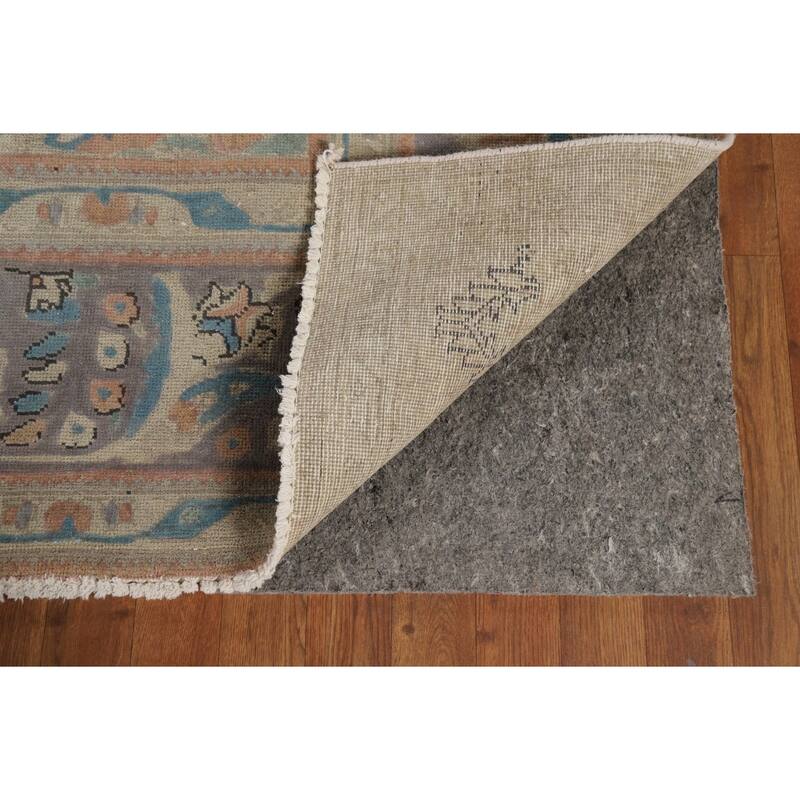 Tabriz Vintage Persian Area Rug Hand-Knotted Wool Carpet - 9'11" x 12'11"