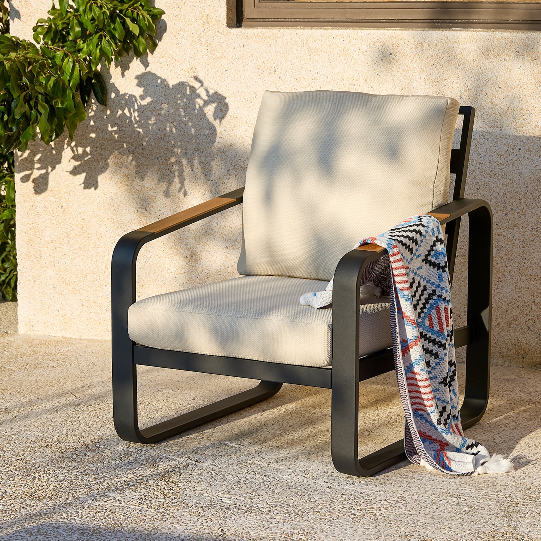 29.9'' Wide Outdoor Single Club Chair, Patio Sofa with Removable Cushions