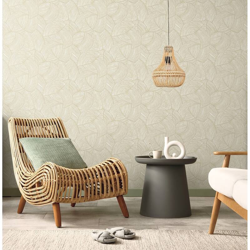 Seabrook Designs Stellara Palms Non-Woven Unpasted Wallpaper