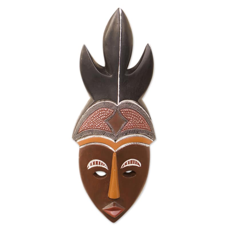 Novica Handmade Mawulorm Ii African Wood Mask