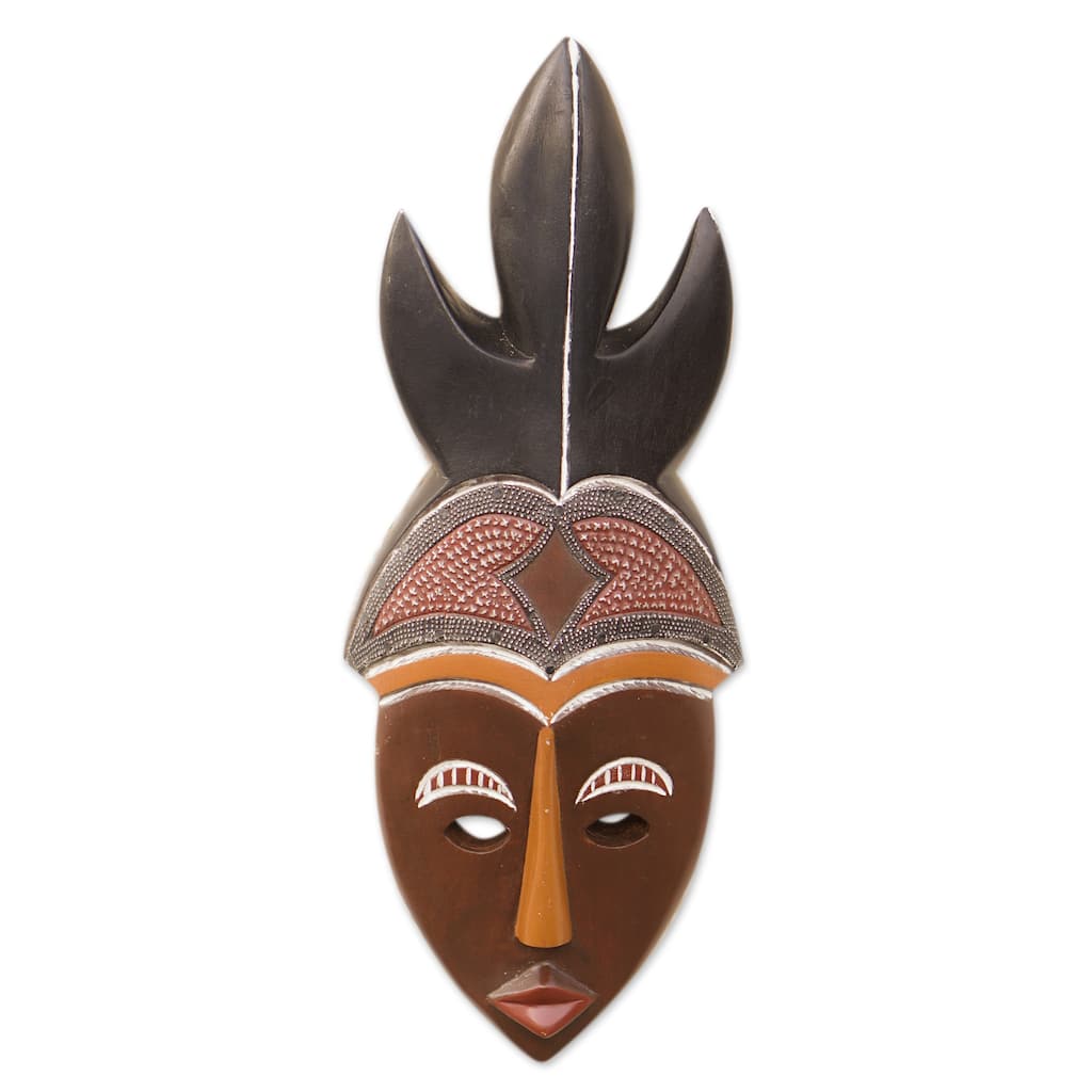 Novica Handmade Mawulorm Ii African Wood Mask