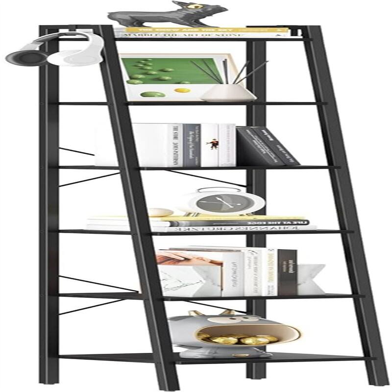 Freestanding Corner Storage Shelve with 6 Tier - 9.45"D x 15.35"W x 72.83"H