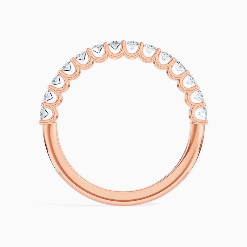 Auriya 14k Gold Marquise North-South Lab Grown Diamond Half Eternity Band 1.40 - 5.25 ct. tw. (F-G, VS)