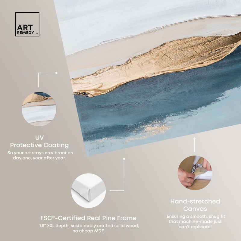 Crystalline Depths I Canvas by Art Remedy, Gallery Wrapped