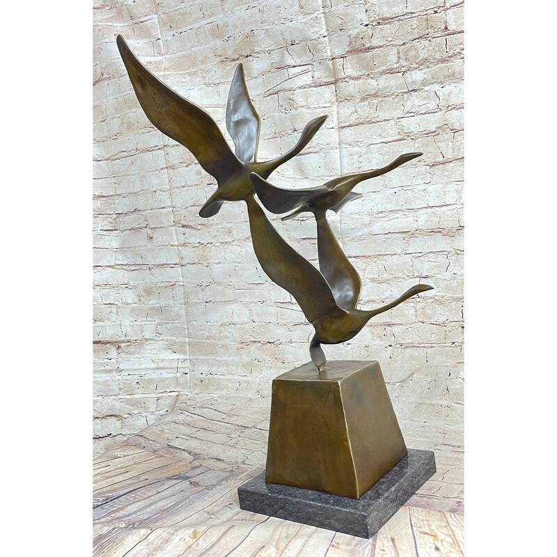 Flying Birds By Anthony De Francisci American Art Museum Bronze Sculpture