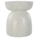 preview thumbnail 1 of 3, Uttermost Inhale Cast White Accent Table - 16"W x 18"H x 16"D