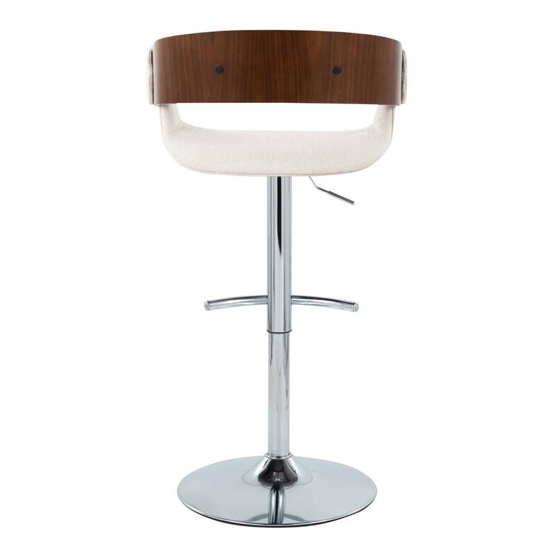 Carson Carrington Gavle Adjustable Bar Stool with Rounded T Footrest (Set of 2)