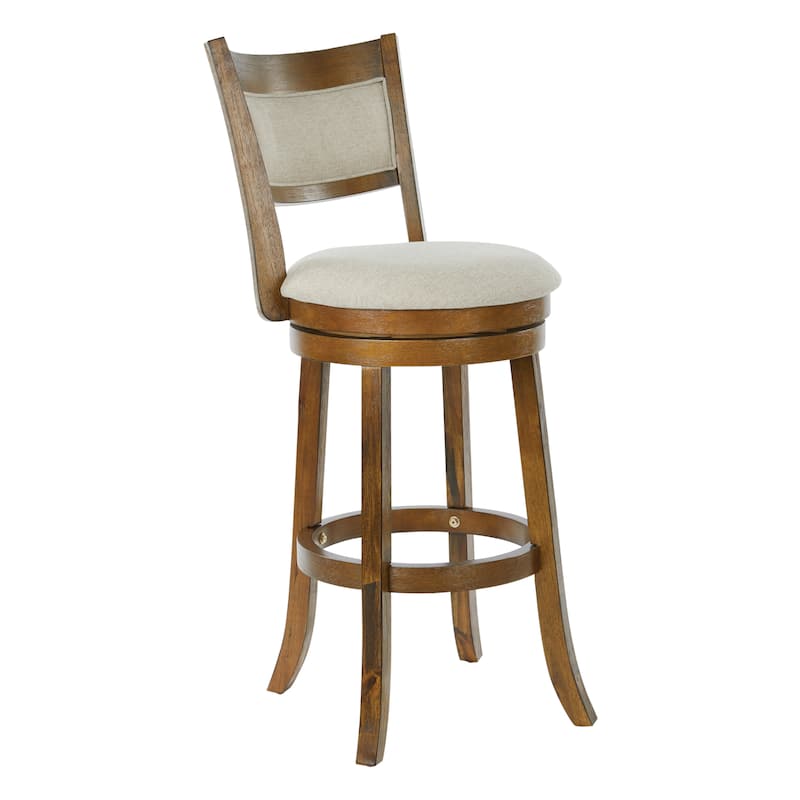 The Gray Barn McNiven 30-inch Swivel Stool with Solid Back