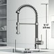 preview thumbnail 17 of 122, VIGO Edison 19" H Single Handle Pull-Down Sprayer Kitchen Faucet Set with Touchless Sensor
