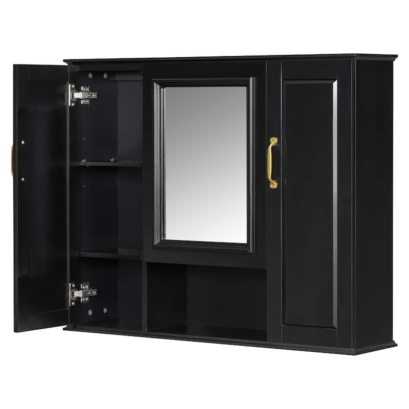 36" Bathroom Vanity with Sink, Freestanding Modern Vanity Cabinet with Soft-Close Drawers and Tip-Out Tray