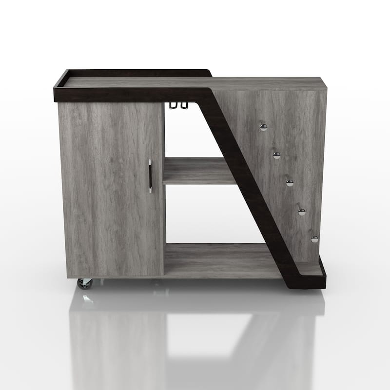 Furniture of America Tern Modern 6-shelf Mobile Wine Cabinet