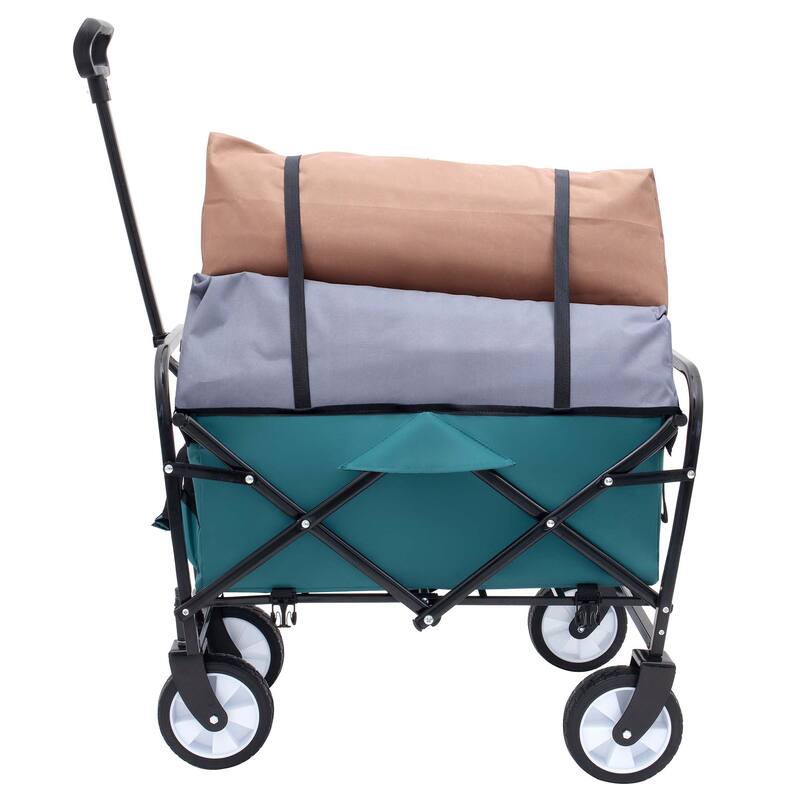 2.1 cu ft. Steel Foldable Wagon Cart