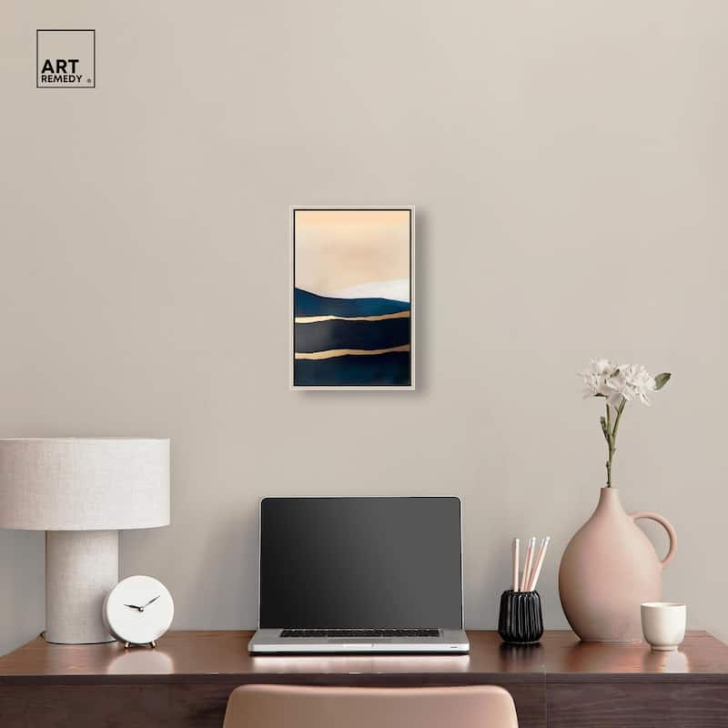 Golden Seam II Canvas by Art Remedy