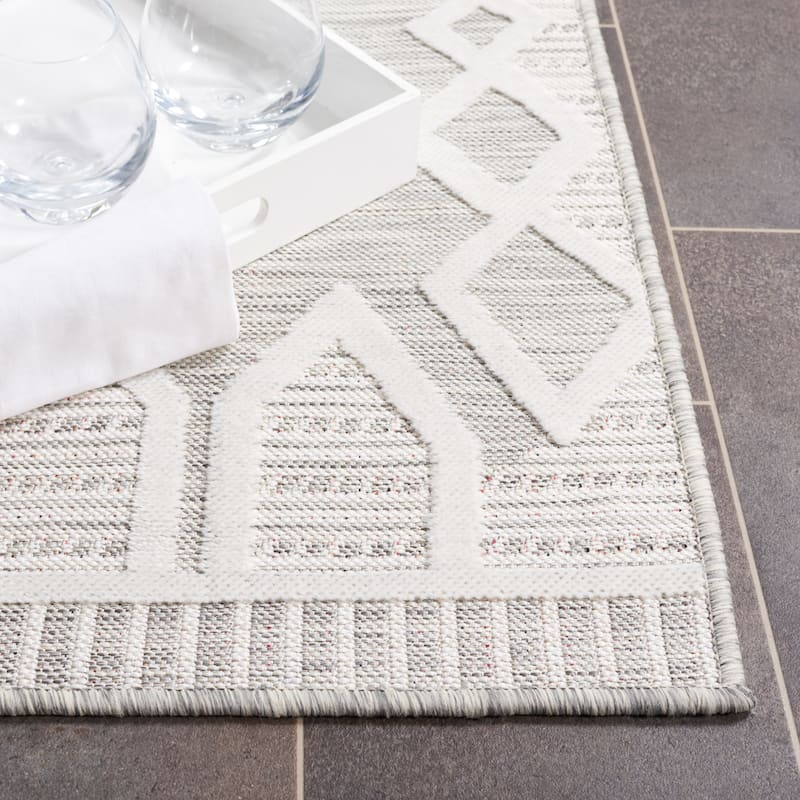 SAFAVIEH Cabana Marzhan Boho Waterproof Patio Backyard Rug