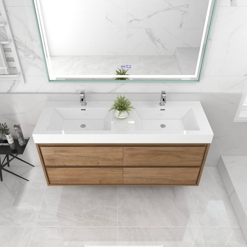 Morava 60" Floating Vanity with Double Sink - 60