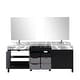 preview thumbnail 24 of 157, Lexora Zilara Bathroom Vanity Complete Set in Black and Grey with Faucet