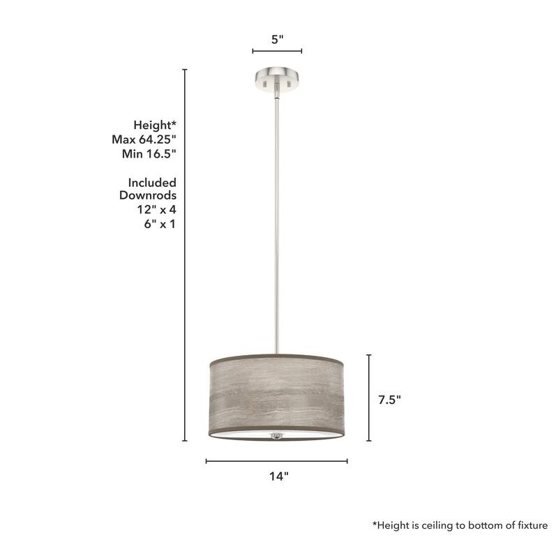 Hunter Solhaven Drum Pendant Light