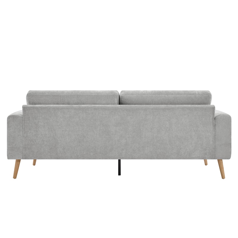 Christopher Knight Home - Loro Modern 79.9" Chenille Upholstered 3-Seater Sofa with Solid Wood Legs & Removable Cushion