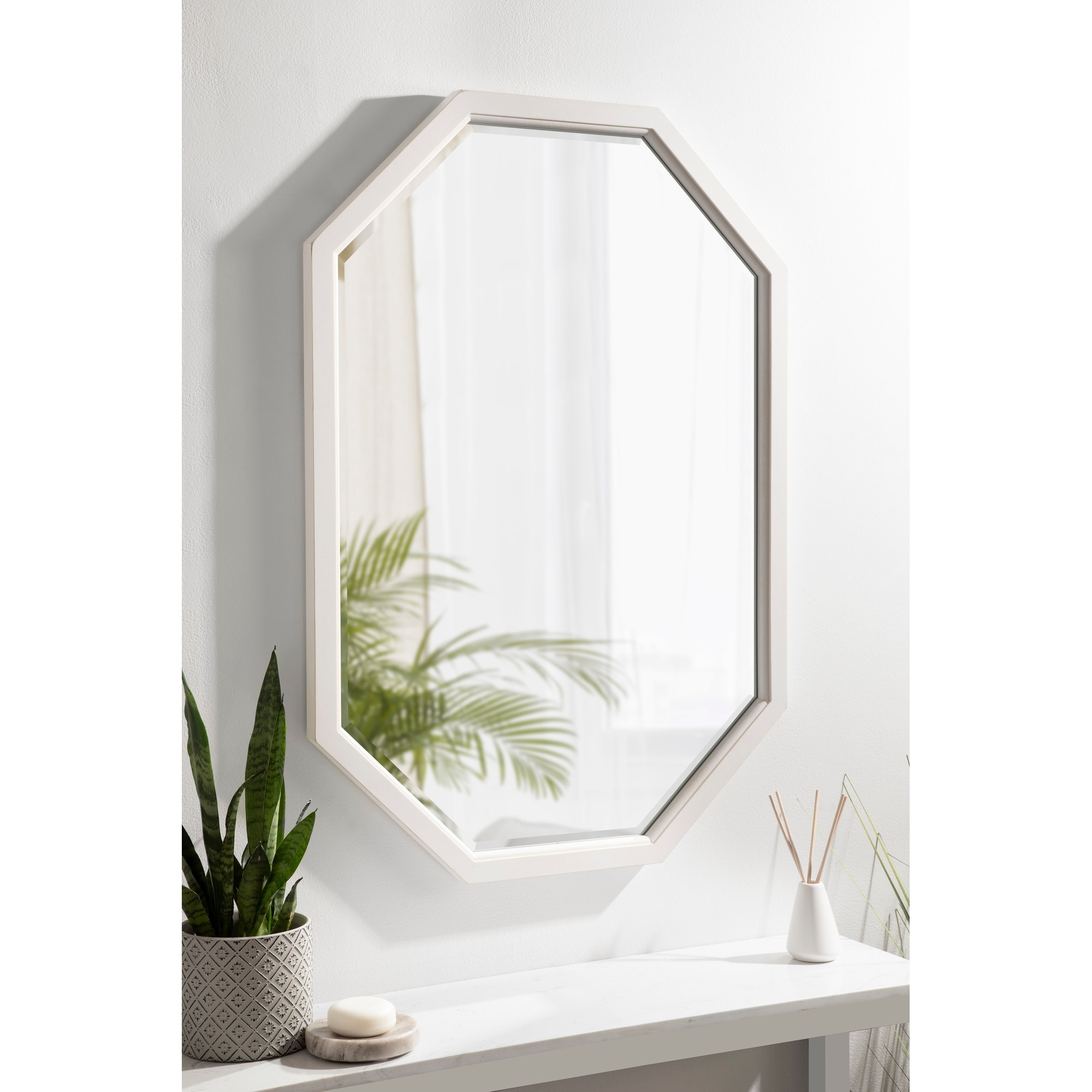 Kate and Laurel Hogan Framed Octagon Wall Mirror