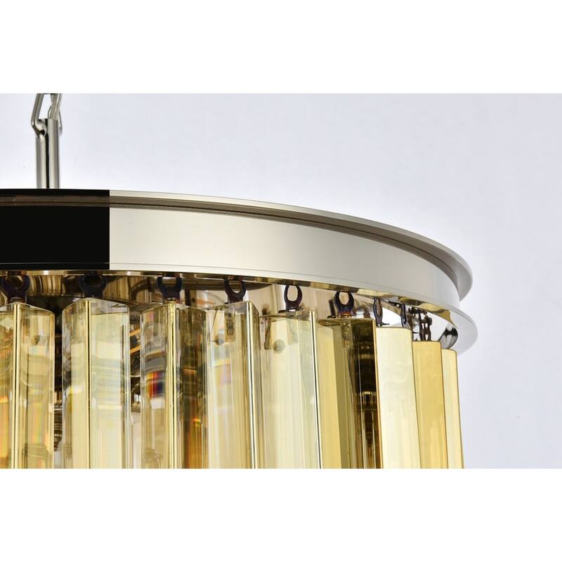 Royce Edge 6-Light Polished Nickel Flush Mount