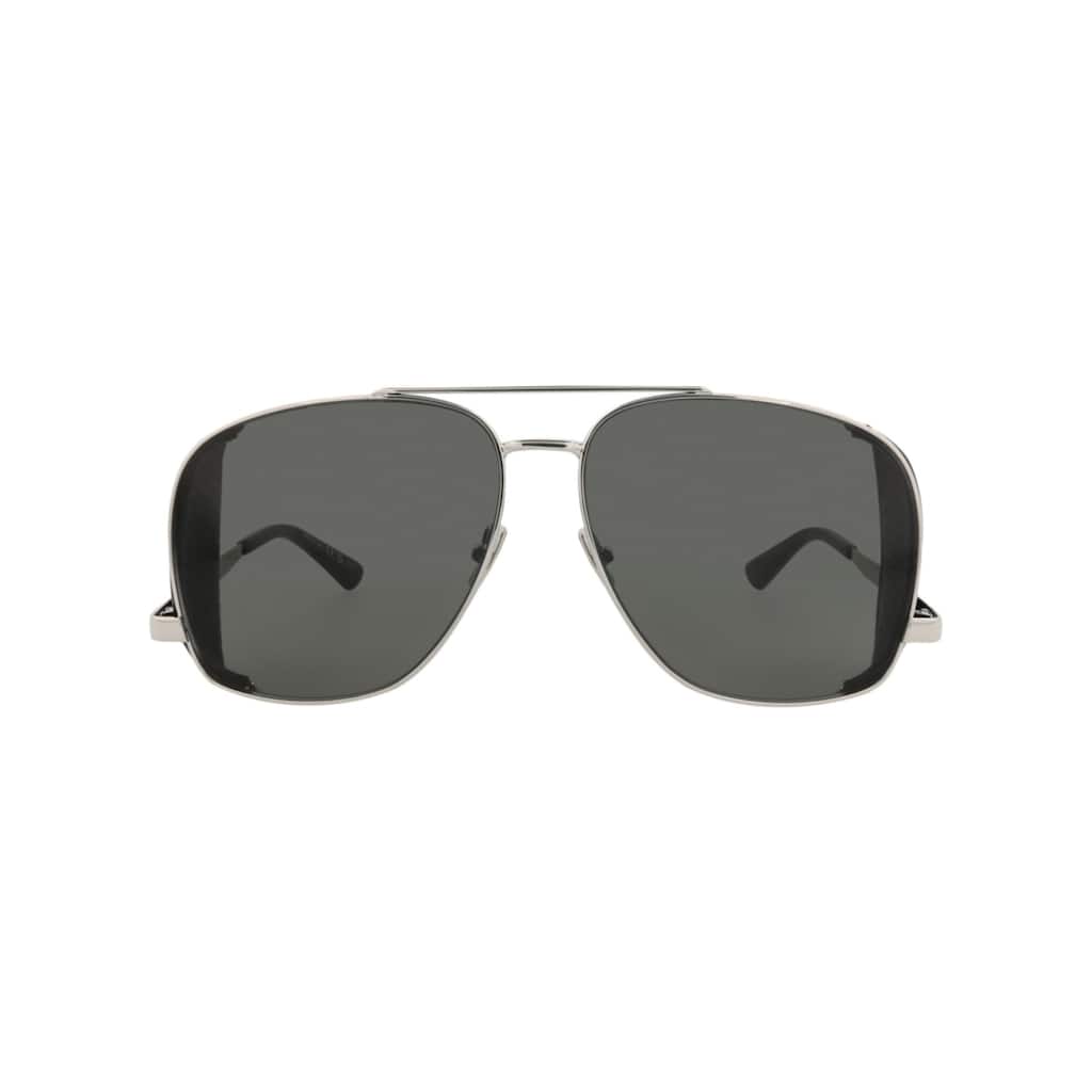 Saint Laurent Aviator-Frame Metal Sunglasses