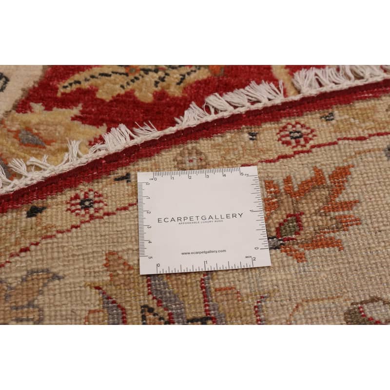 ECARPETGALLERY Hand-knotted Jamshidpour Red Wool Rug - 5' x 5'
