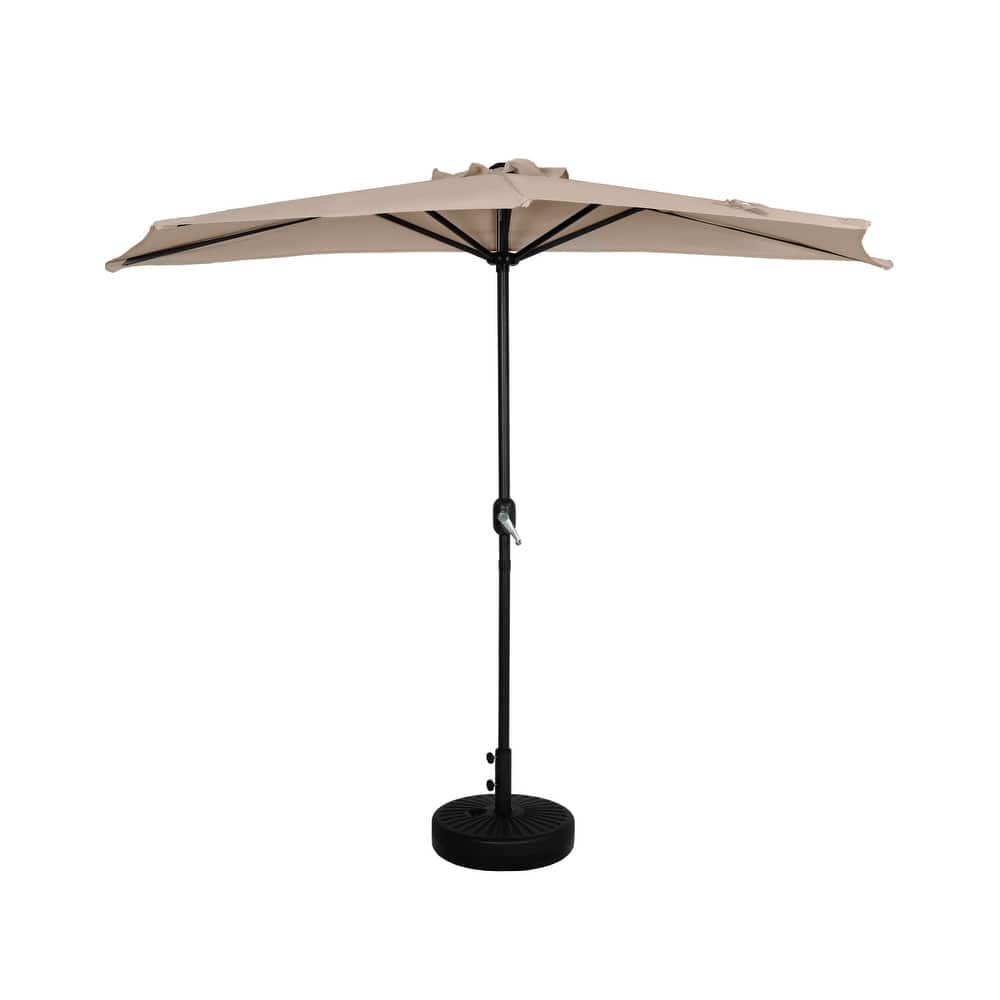 Soomer 9-Ft Half Umbrella with Fillable Black Base