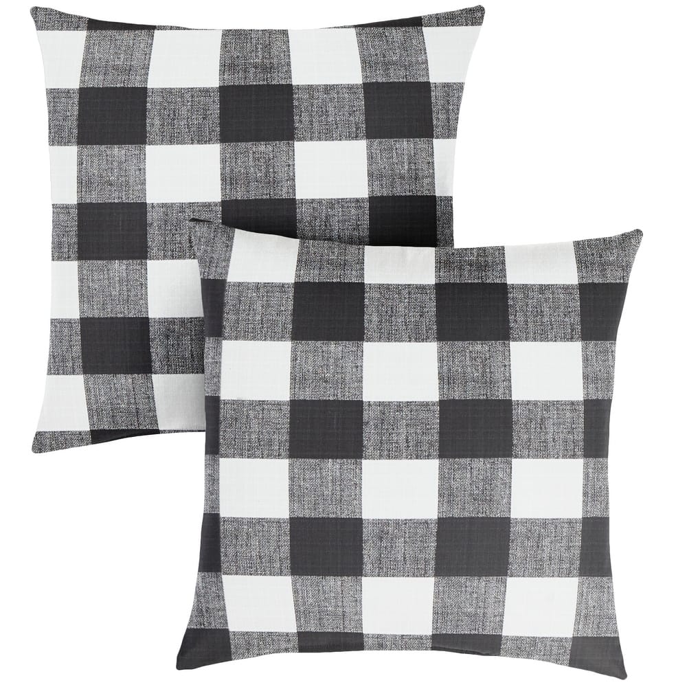 Sorra Home Outdoor Knife Edge Pillow Set of 2