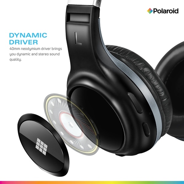 polaroid bluetooth wireless headphones