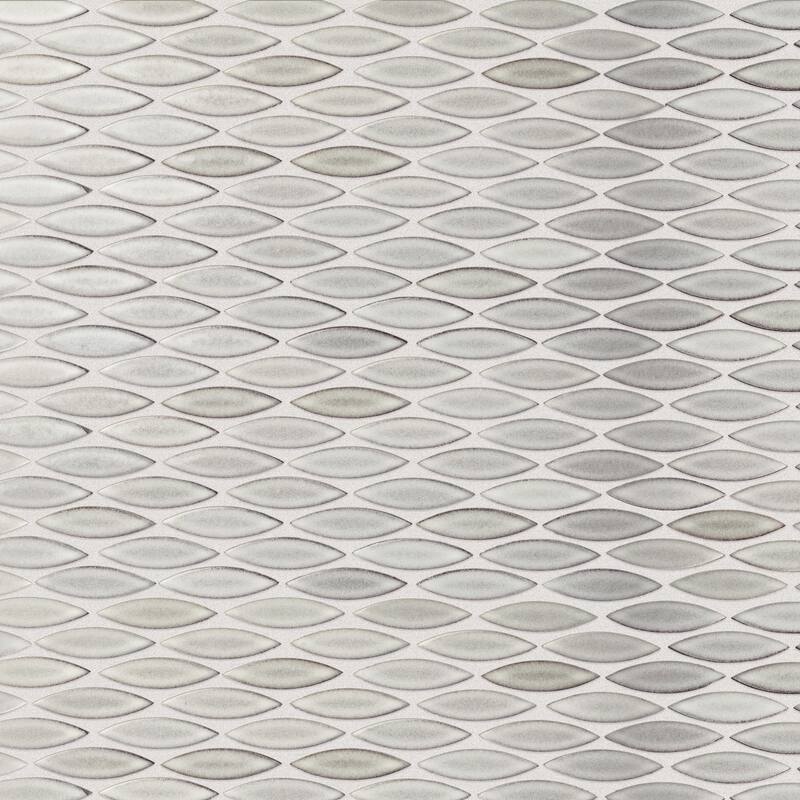 Merola Tile Pescado Satin Stone Grey 12" x 12-1/2" Porcelain Floor and Wall Tile