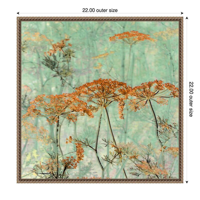 Spice Beauty by Mirella Pavesi Framed Canvas Wall Art Print - 22 x 22 in