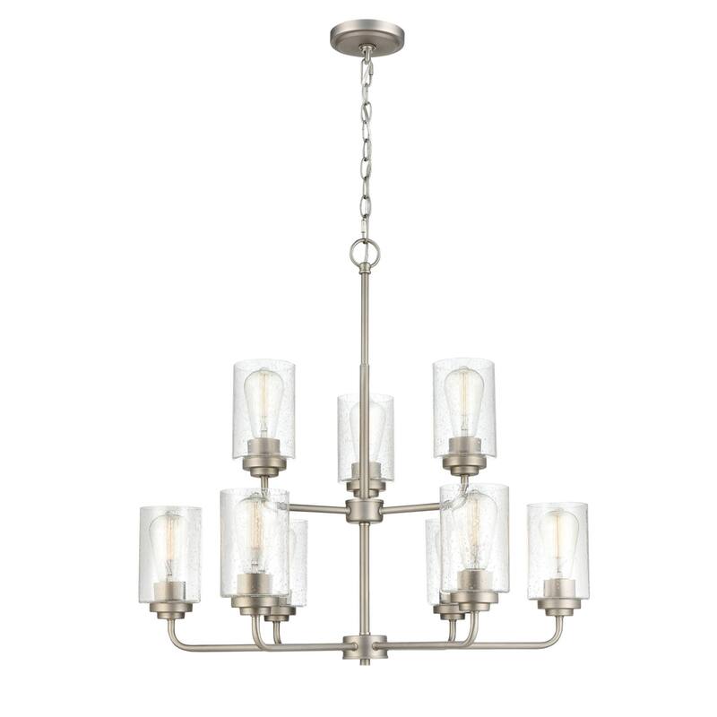 Millennium Lighting Moven 9 Light 28" Wide Chandelier with Clear Glass