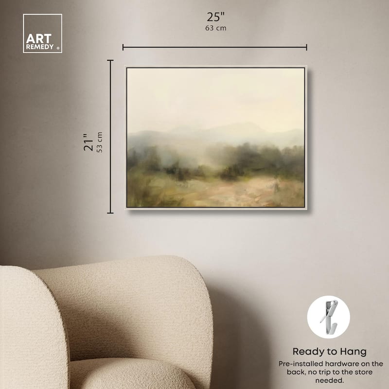 Haze Horizon Canvas by Art Remedy