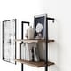 preview thumbnail 28 of 81, Nathan James Theo 5-Shelf Ladder Bookcase Wood with Metal Frame