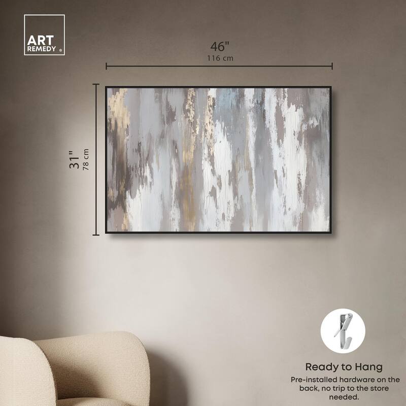 Flooding Gold I Canvas by Art Remedy