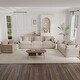 preview thumbnail 129 of 162, Cloud Chenille Upholstered Modular Sectional Sofa with DIY Combination Design Beige 3-Seater Sofa+2-Seater Sofa+Accent Chairs