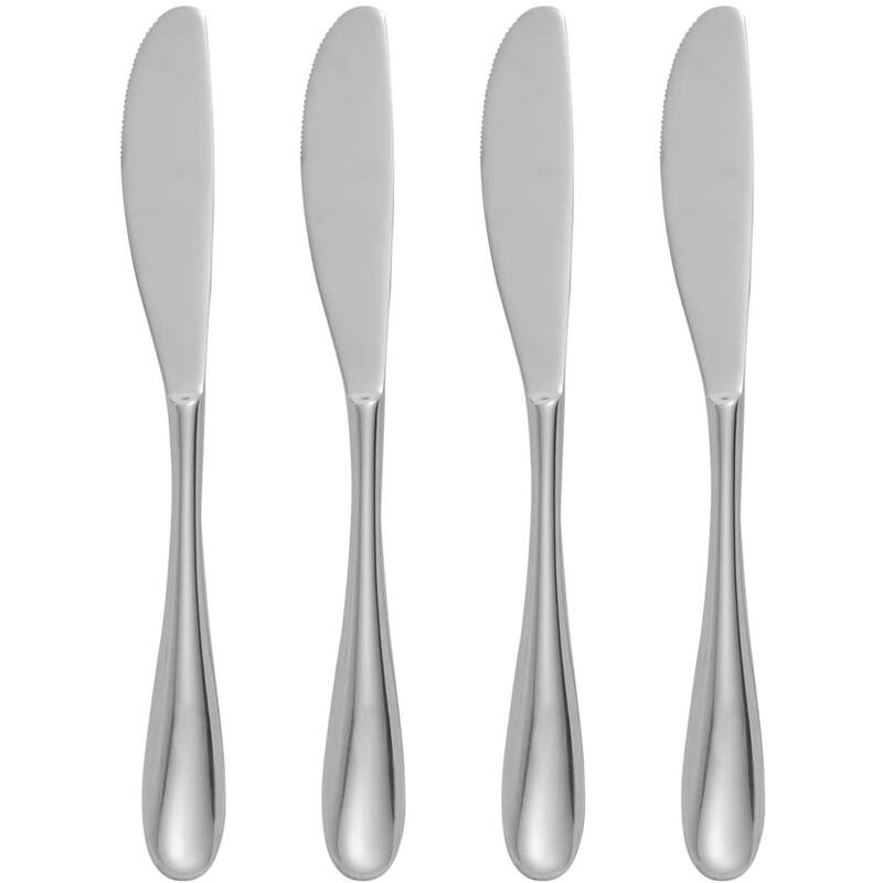 Nambe Set of 4 Paige Butter Cheese Knives - Silver