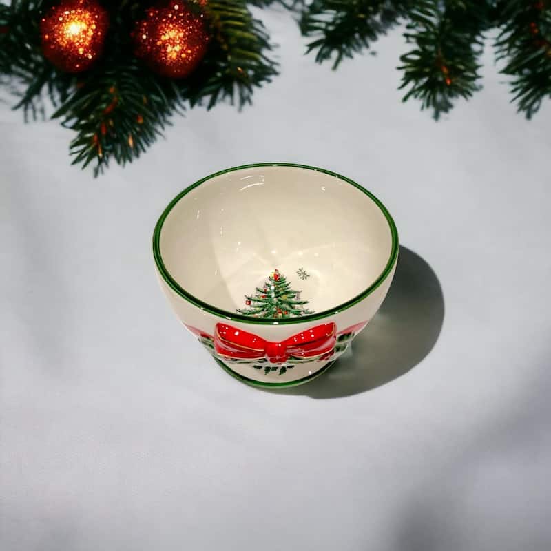 Spode Christmas Tree Ribbon Nut Bowl - On Sale - Bed Bath & Beyond ...