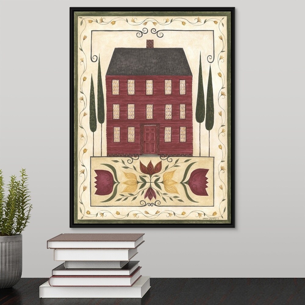 Shop Red House Black Float Frame Canvas Art Free Shipping Today Overstock 25511491