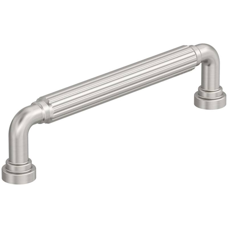 Amerock BP37703 Cowrie 5-1/16" Center to Center Fluted Handle Cabinet - Satin Nickel