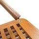 preview thumbnail 3 of 4, Solid Teak Grate End Table - 20" W x 18" H x 16" D