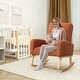 preview thumbnail 61 of 171, HOMYKA 28" Wide Rocking Chair for Nursery with Solid Wood Leg
