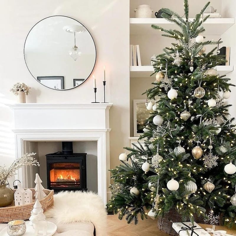 Modern Bathroom Wall Mounted Round Vanity Mirror