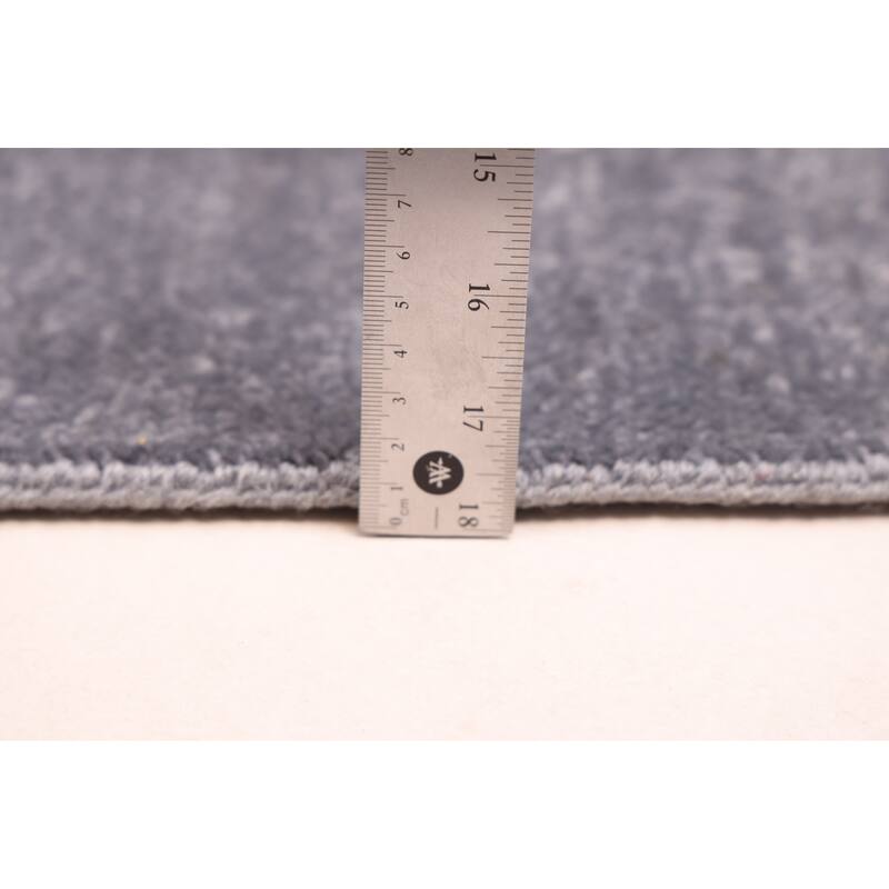 ECARPETGALLERY Hand-knotted Mystique Denim Blue Wool Rug - 5'6 x 7'8