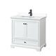 Option White / White Cultured Marble Top / Matte Black