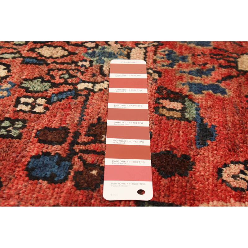 ECARPETGALLERY Hand-knotted Andelz Red Wool Rug - 3'6 x 10'3