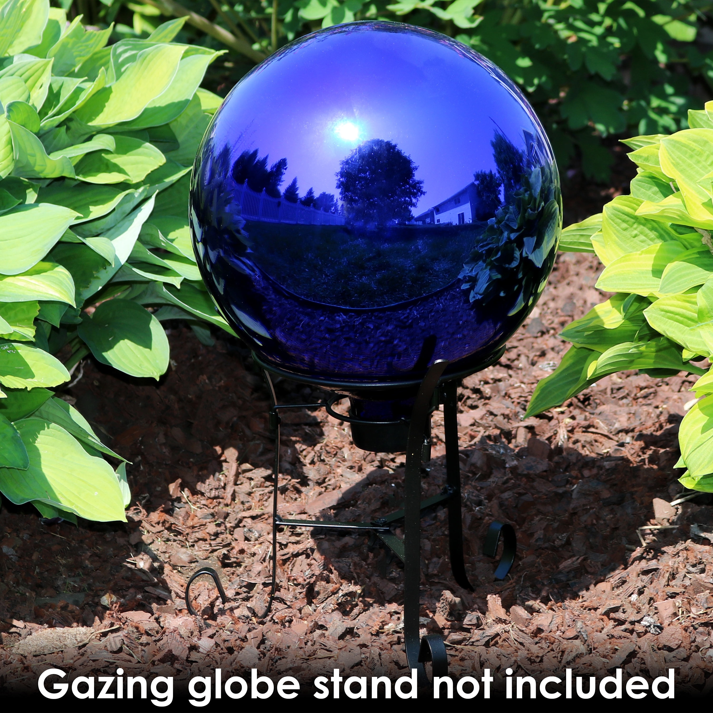 Shop Sunnydaze Blue Mirrored Surface Outdoor Garden Gazing Ball
